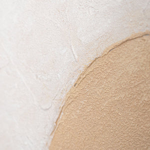 Peintures modernes sur toile encadrées, à la structure fluide, intitulées « Souffle de l'architecture ».