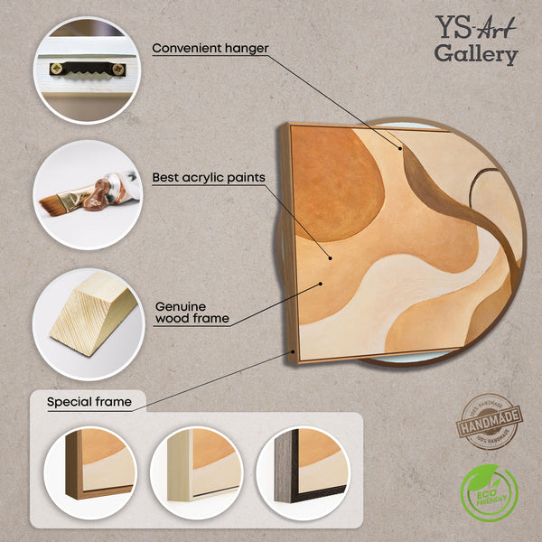 La peinture abstraite comme décoration murale moderne dans le contexte de « La courbure de l'horizon »
