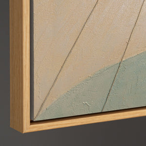 Peintures acryliques apaisantes aux couleurs naturelles, art mural moderne « Aube sur la mer »