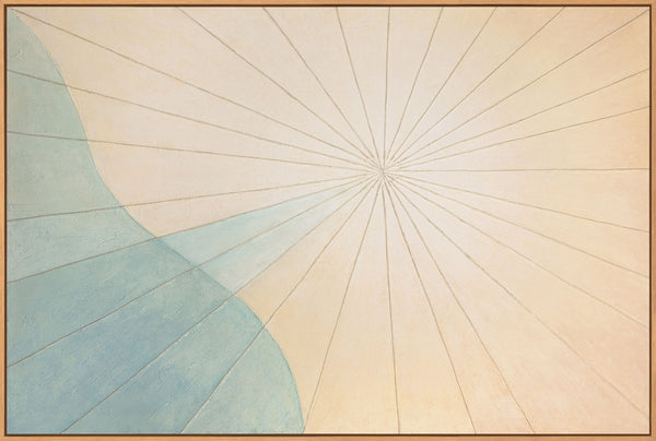 Peintures acryliques apaisantes aux couleurs naturelles, art mural moderne « Aube sur la mer »