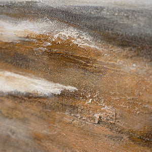 Toile encadrée « Souffle de la steppe » – Paysage peint à la main dans des tons naturels