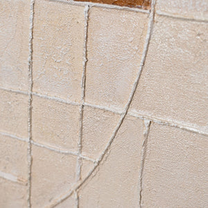 Peintures abstraites structurées et géométriques dans le cadre « Lignes et Cercles »