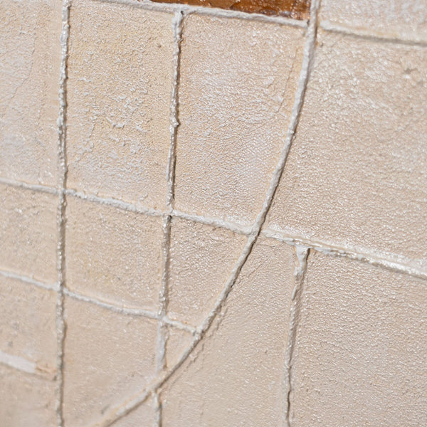 Peintures abstraites structurées et géométriques dans le cadre « Lignes et Cercles »