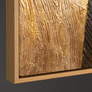 Detailaufnahme der Textur eines modernen abstrakten Wandbildes