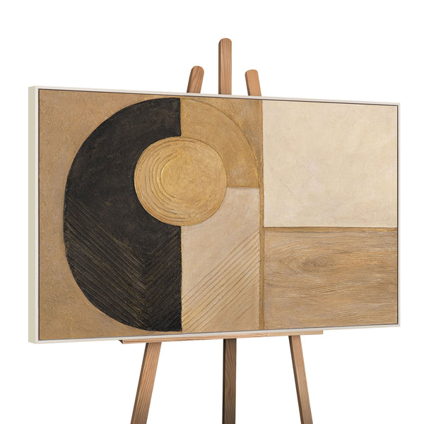 Peinture acrylique moderne « Forme et texture » – Peinture acrylique aux formes géométriques