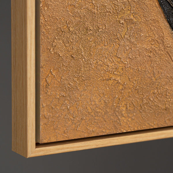 Abstraktes Wandbild mit hochwertigem Rahmen im modernen Stil