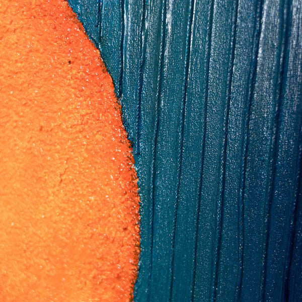 Peinture acrylique peinte à la main « Équilibre de fertilité » – Art mural abstrait avec texture