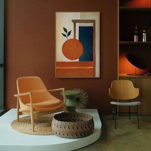 Peinture acrylique peinte à la main « Équilibre de fertilité » – Art mural abstrait avec texture