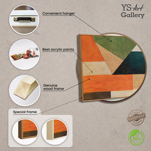 Modernes abstraktes Gemälde gerahmt für zeitgemäße Wohnkonzepte