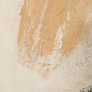 Impression sur toile encadrée « Le pouvoir du coup de pinceau » – Art abstrait peint à la main en noir et beige