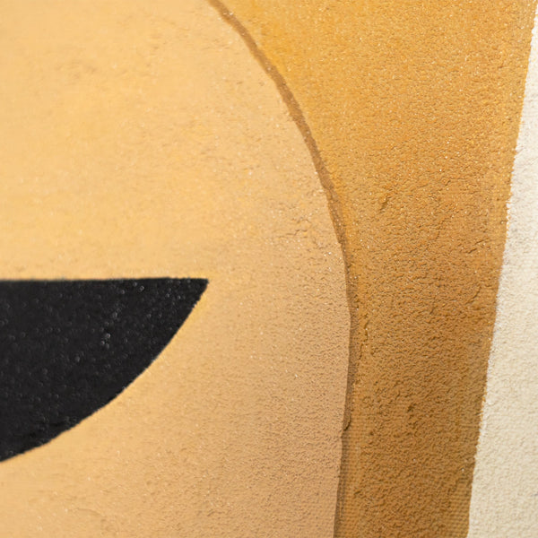 Zeitgenössische abstrakte Wandkunst mit Struktur, minimalistisches Design