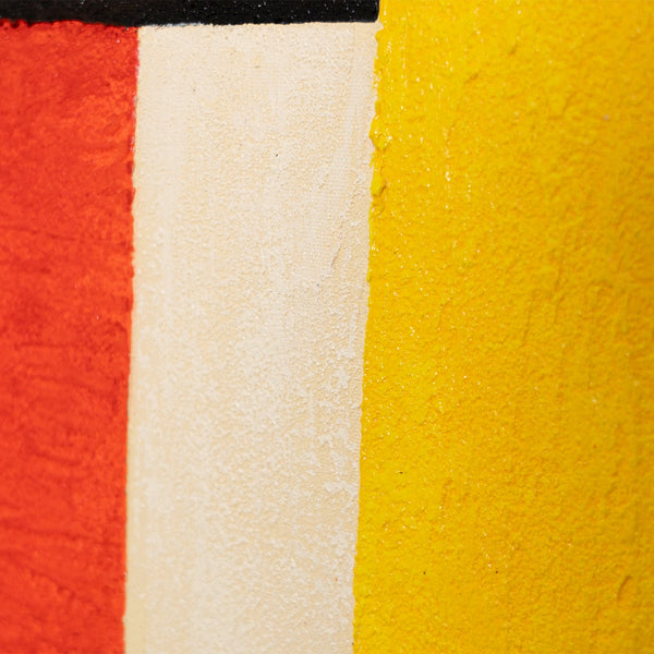 Peinture abstraite encadrée, art mural géométrique « Contrastes »