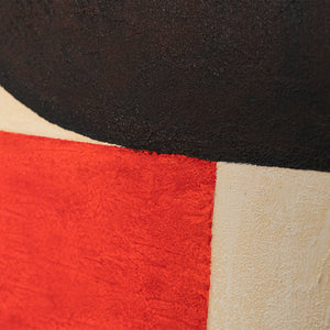 Peinture abstraite encadrée, art mural géométrique « Contrastes »