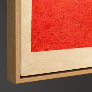 Peinture abstraite encadrée, art mural géométrique « Contrastes »