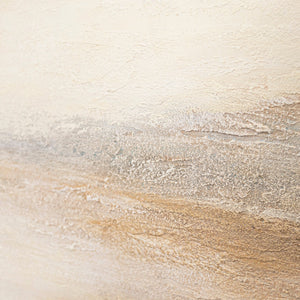 Tableau moderne encadré « Matin brumeux » – peinture acrylique texturée sur toile