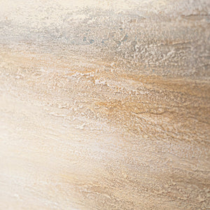 Tableau moderne encadré « Matin brumeux » – peinture acrylique texturée sur toile