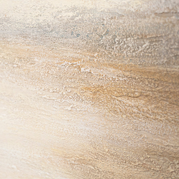 Tableau moderne encadré « Matin brumeux » – peinture acrylique texturée sur toile