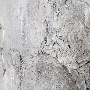 Tableaux peints à la main sous cadre, art abstrait texturé « Mémoire de pierre »