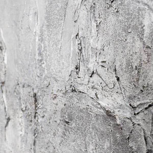 Tableaux peints à la main sous cadre, art abstrait texturé « Mémoire de pierre »