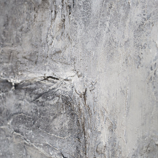 Tableaux peints à la main sous cadre, art abstrait texturé « Mémoire de pierre »