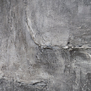 Tableaux peints à la main sous cadre, art abstrait texturé « Mémoire de pierre »