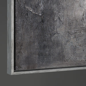 Tableaux peints à la main sous cadre, art abstrait texturé « Mémoire de pierre »