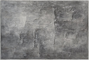 Tableaux peints à la main sous cadre, art abstrait texturé « Mémoire de pierre »