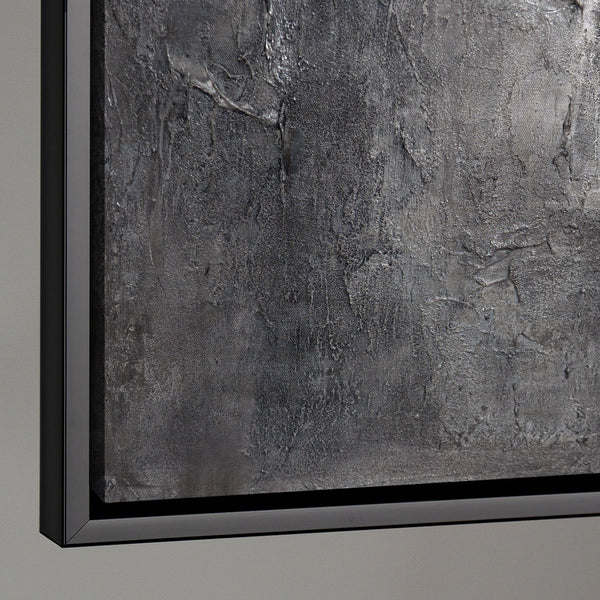 Impression sur toile encadrée « Souvenir de la pierre » – Peinture acrylique texturée effet béton