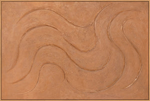 Peinture acrylique sur toile organique, « Rythmes chaleureux »