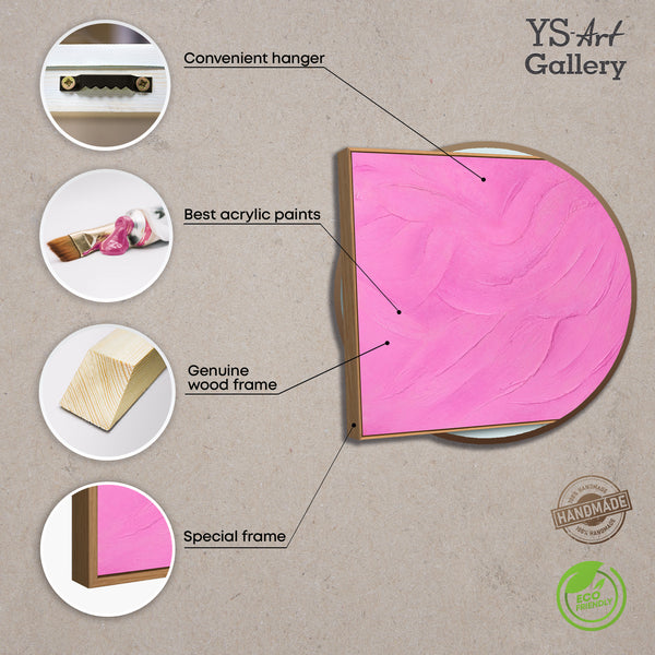 Peinture sur toile structurée sous cadre, œuvre d'art paisible intitulée « Voile de sucre »