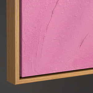 Peinture sur toile structurée sous cadre, œuvre d'art paisible intitulée « Voile de sucre »