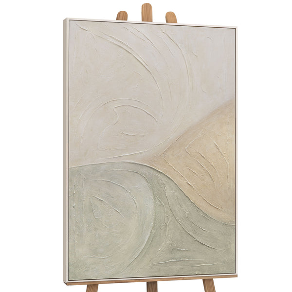 Peinture acrylique sur toile « Traces de pluie » – Art mural moderne avec texture