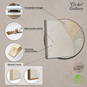 Peinture acrylique texturée dans le cadre « Traces de pluie »