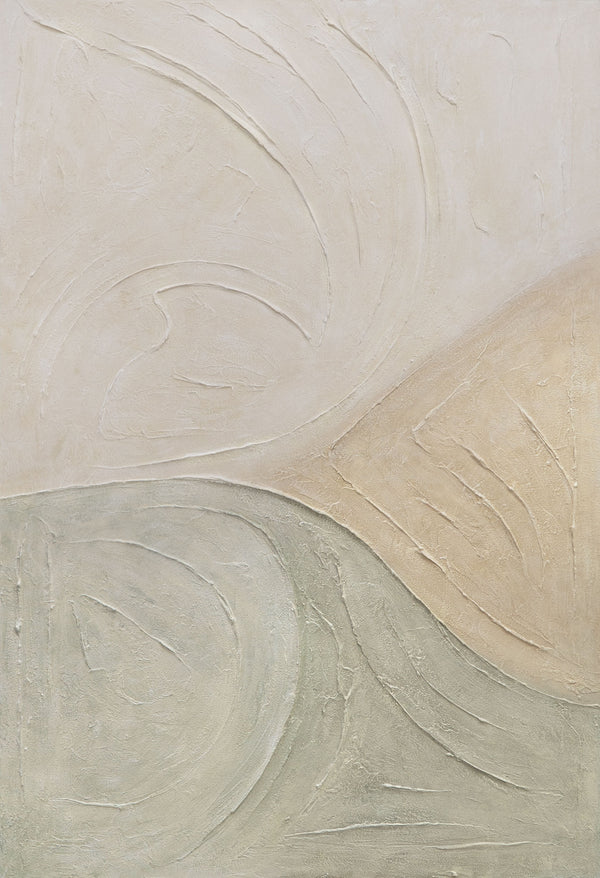 Peinture acrylique sur toile « Traces de pluie » – Art mural moderne avec texture