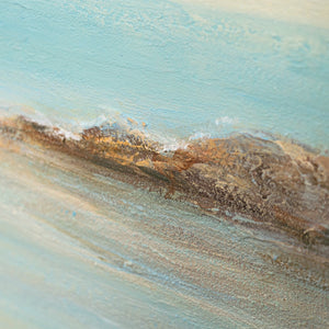 Tableau sur toile peint à la main « Légèreté de l'être » – Peinture acrylique moderne sur le thème de la mer