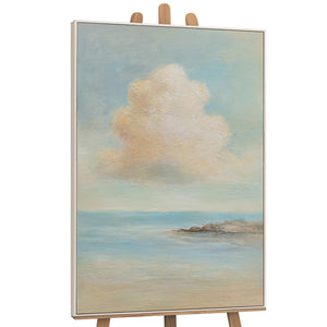 Tableau sur toile peint à la main « Légèreté de l'être » – Peinture acrylique moderne sur le thème de la mer