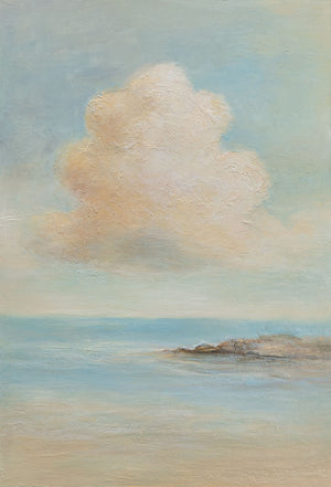 Tableau sur toile peint à la main « Légèreté de l'être » – Peinture acrylique moderne sur le thème de la mer