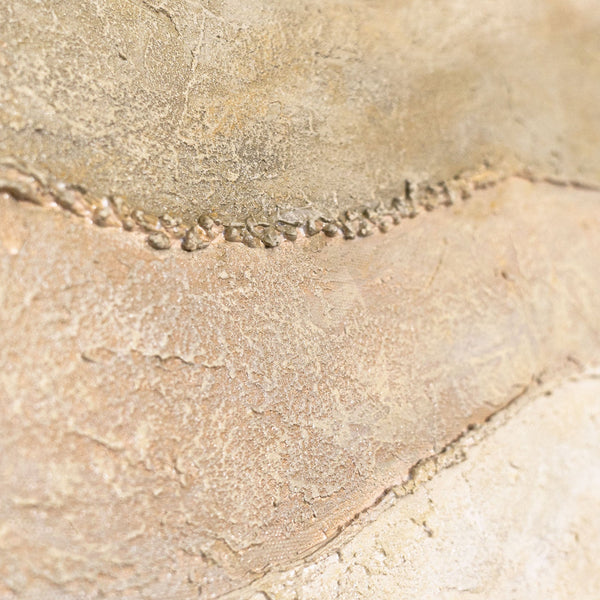 Handgemalte Naturtöne – Moderne Gemälde auf Leinwand mit Rahmen „Schatten und Sand“