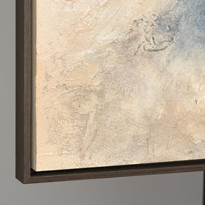 Abstraktes Wandbild auf Leinwand mit eleganter Goldstruktur