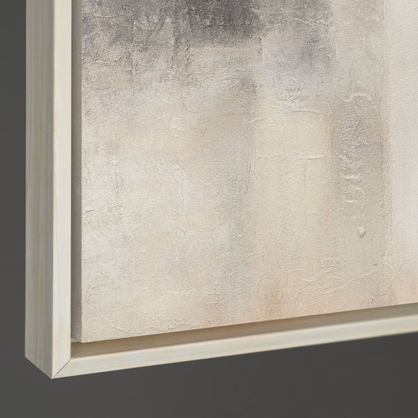 Tableau peint à la main « Lumière fantomatique » – Peinture moderne texturée avec cadre