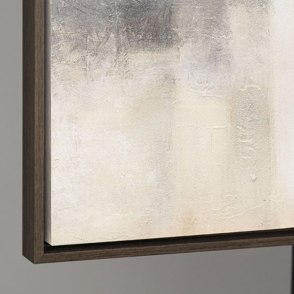 Tableau peint à la main « Lumière fantomatique » – Peinture moderne texturée avec cadre