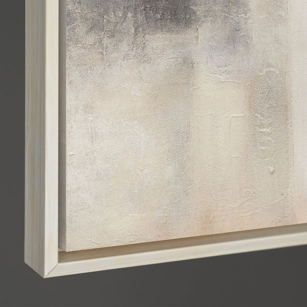 Modernes abstraktes Leinwandbild mit ruhiger Farbflächenstruktur