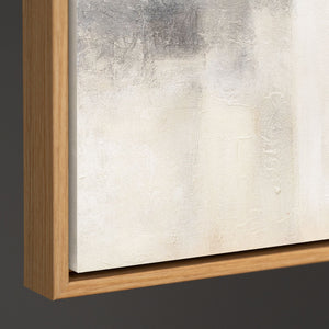 Tableau peint à la main « Lumière fantomatique » – Peinture moderne texturée avec cadre