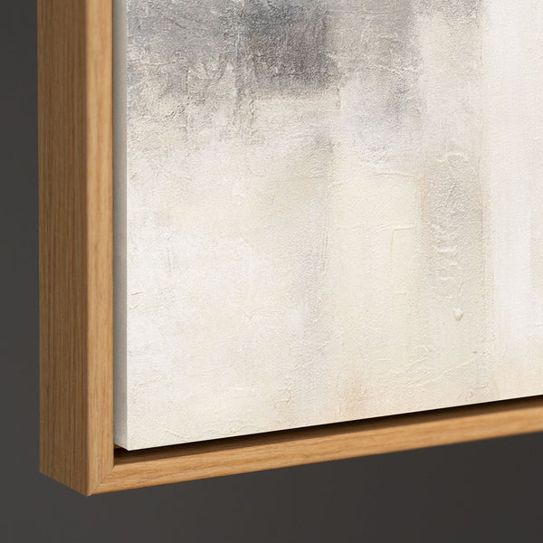 Tableau peint à la main « Lumière fantomatique » – Peinture moderne texturée avec cadre