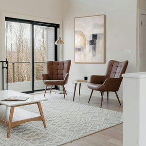 Tableau peint à la main « Lumière fantomatique » – Peinture moderne texturée avec cadre