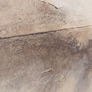 Peinture acrylique peinte à la main sur toile « Ligne d'horizon » – Décoration murale moderne pour salon