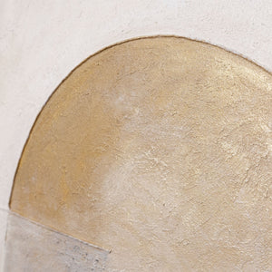 Peinture acrylique peinte à la main sur toile « Ligne d'horizon » – Décoration murale moderne pour salon