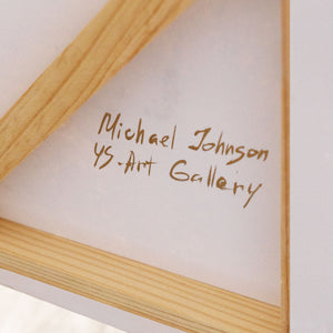 Peinture acrylique peinte à la main sur toile « Ligne d'horizon » – Décoration murale moderne pour salon