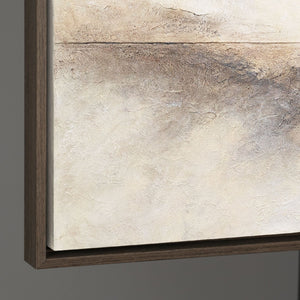 Peinture acrylique peinte à la main sur toile « Ligne d'horizon » – Décoration murale moderne pour salon