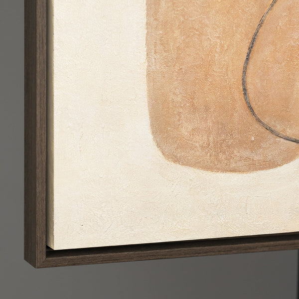 Peinture texturée – Toile peinte à la main « Équilibre des contrastes »